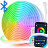 Neon LED pás RGB WiFi 10m 24V vodotesný diaľkový ovládač aplikácia IP67 Smart Home