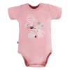 Eevi Body s krátkym rukávom MELLOW ružové - 80