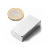 SOLLAU Neodymový magnet hranol 40x20x10 mm, N42, ponikelovaný