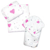 Luxusná sada pre bábiku, Baby Nellys, zavinovačka, perinka a vankúšik, I love Girl Baby Nellys