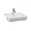 Laufen Pro - Umývadlo polozápustné, 56x44 cm, bez otvoru na batériu, biela H8129610001091