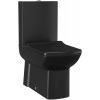 CREAVIT LARA WC kombi, spodný/zadný odpad, splachovací mechanizmus, čierna matná LR360-01