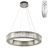 NEDES J6344/CH Závesné krištálové LED svietidlo 40W, 3000K-6500K, 2600lm, IP20, DO, stmiev., chróm