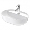 Duravit Luv - Umývadlo na dosku, 50x35 cm, bez prepadu, s otvorom na batériu, WonderGliss, biela 03805000001