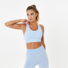 USA Pro Seamless Crop Sports Bra Brunera Blue 6 (34)