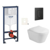 Siko Závěsný WC set do lehkých stěn / předstěnová montáž Glacera Ava GRSAVAEKF0