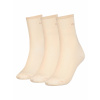 Calvin Klein dámske béžové ponožky 3 pack 701219848 ONE SIZE