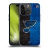 Silikonové lesklé pouzdro na mobil Apple iPhone 15 Pro - NHL - Půlené logo St Louis Blues (Silikonový lesklý kryt, obal, pouzdro na mobilní telefon Apple iPhone 15 Pro s licencovaným motivem NHL - Půl