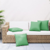 Polštáře na pohovku 4 ks zelené 40 x 40 cm textil Zelená 360364