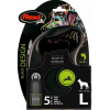 Vodítko FLEXI Black Design L páska 5m/50kg strieborná