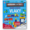 Malování vodou Vlaky