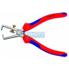 KNIPEX 11 02 160 Odizolovací kleště s pružinou, vícesl.návleky, fosfátováno na černo
