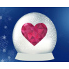 Snehová guľa Srdce mozaika