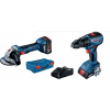 Bosch GSR 18V-50 + GWS 180-LI 0.615.990.M47 Sada náradia do dielne