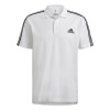adidas Essentials Mens Cotton 3-Stripes Polo Shirt White/Black L