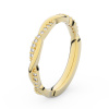 Zlatý dámsky prsteň DF 3951 zo žltého zlata, s briliantom 56