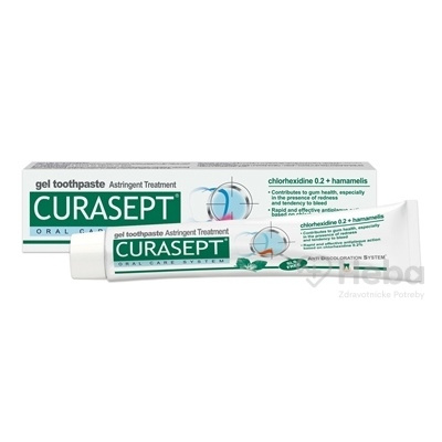 CURASEPT Astringent gélová zubná pasta 1x75 ml