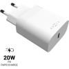 FIXED nabíjačka s USB-C výstupom a podporou PD 20W biela FIXC20N-C-WH