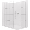 CERANO - Sprchová zástena Walk-in Crystal TL/P - 8 mm - bezvzperový systém - chróm, industriálne sklo - 120x110 cm