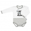 Dojčenské bavlnené body New Baby Zebra exclusive - 74 , Biela