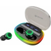 Denver TWE-55 špuntová sluchátka (In Ear) Bluetooth®, Bez kabelu stereo černá Redukce šumu mikrofonu Nabíjecí pouzdro, headset, dotykové ovládání, Indikátor