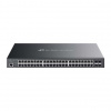 TP-LINK TP-Link Omada SG3452XMPP sieťový prepínač Riadený L2+ Gigabit Ethernet (10/100/1000) Podpora napájania cez Ethernet (PoE) 1U Čierna (SG3452XMPP)
