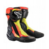 Boty SMX PLUS 2, ALPINESTARS (čierna/červená fluo/žltá fluo/sivá) 2023 Velikost: 41