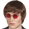 Kostým, maska - Parochňa s krátkym hnedým Bolandom (Peruka The Beatles John Lennon Hippie Disco)
