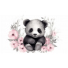 Obraz – Panda Na Kvetoch Deti – AiArt 16:9