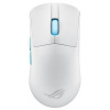 ASUS ROG Harpe Ace Aim Lab Edition herná myš (90MP02W0-BMUA10) USB / WiFi (USB prijímač) / Bluetooth / Optická (36000 dpi) / Skrolovacie koliesko / Biela / Modrá / / dobíjateľná