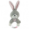 Dětské plyšové chrastítko Baby Mix králík růžový