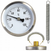 Bimetalový TERMOMETER DO KOTLA S KRYTOM 200 MM