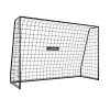 Hudora: TecTo kovová futbalová bránka, 240 cm - čierna