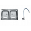 Kuchynská batéria - Umývadlo aplikované 2 KOM 80x50 Šedá batéria (Kuchynská batéria - Umývadlo aplikované 2 KOM 80x50 Šedá batéria)