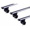 Střešní nosiče Thule 7107 + 3x Wingbar tyče 7115 + 2x kit