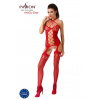 Passion BS056 red - Bodystocking Farba: Červená, Veľkosť: S/L