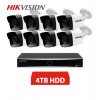 HIKVISION IP 8 KAMEROVÝ SET 4MPX BULLET 4TB