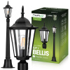 Vonkajšie záhradné svietidlo E27 LAMppost 1m Black BELLIS LUMILED