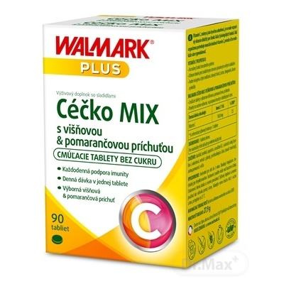 Walmark Céčko 100 mg s višňovou & pomarančovou príchuťou 90 tabliet