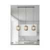 Luster Brilliant Woodrow E27 3x60 W hnedo/prírodný