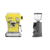 Ascaso Dream ONE, Sun Yellow + Eureka Atom W 65, grey