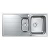 Grohe Drezy Drez K500 s automatickým odtokom, 100x50 cm, kefovaná nerezová 31572SD1-GR