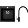Set Sinks G430 (dřez Viva 455 Granblack 30 + baterie Vitalia Granblack 30)