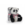 PERLETTI BE MY FRIEND Plyšová hračka PANDA Fluffy deka