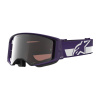 brýle SUPERTECH VISION HUNTA96 XXV, ALPINESTARS (fialová/bílá, zrcadlové stříbrné plexi) 2026 M150-1136