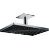 Hansgrohe 24004600 RAINMARKER Select horná sprcha 460 2jet s prívodom od stropu , čierna / chróm