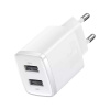 Baseus Kompaktná sieťová nabíjačka 2x USB 10,5 W biela CCXJ010202