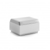 EURO 3 PLAST Dizajnová taburetka BIG CUT POUF 6285, , Farba Biela, Farba sedáku Biela