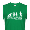 Pánské triko pro hasiče Evoluce, Barva Zelená, Velikost 2XL Bezvatriko.cz 0080