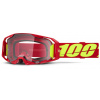 ARMATIC 100% okuliare červené, čire plexi